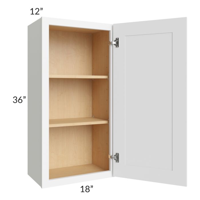 Brilliant White Shaker 18x36 Wall Cabinet