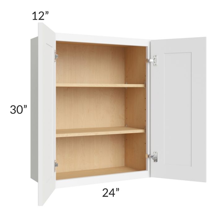 Brilliant White Shaker 24x30 Wall Cabinet