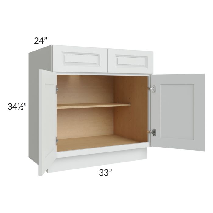 Lakewood White 33" Base Cabinet