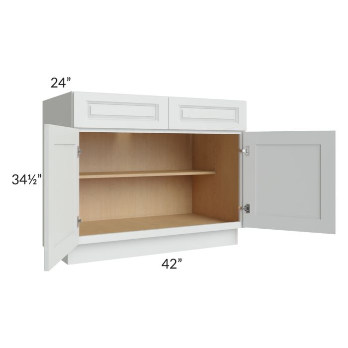 Lakewood White 42" Base Cabinet