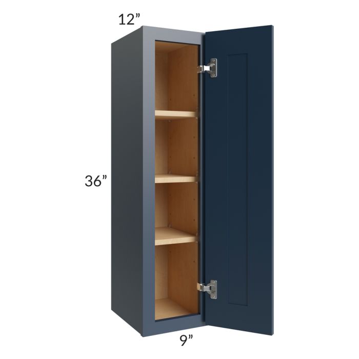 Midtown Blue Shaker 9x36 Wall Cabinet