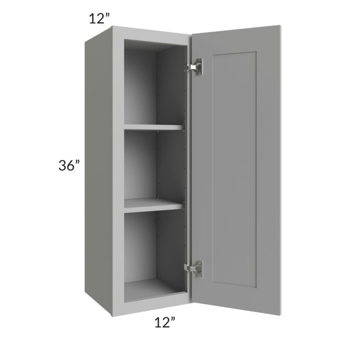 Dove Grey Shaker 12x36 Wall Cabinet