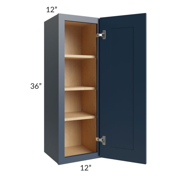 Midtown Blue Shaker 12x36 Wall Cabinet