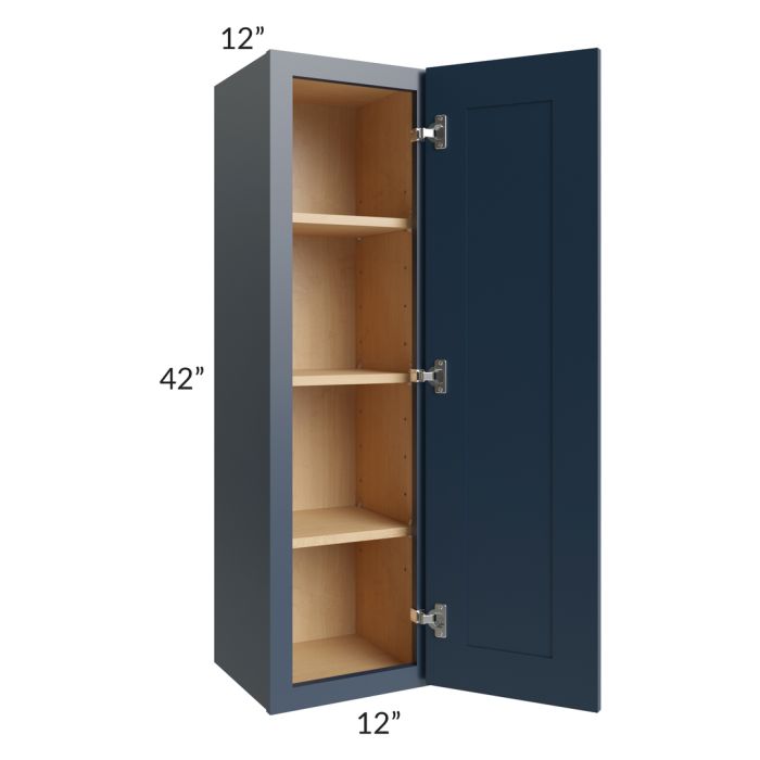 Midtown Blue Shaker 12x42 Wall Cabinet