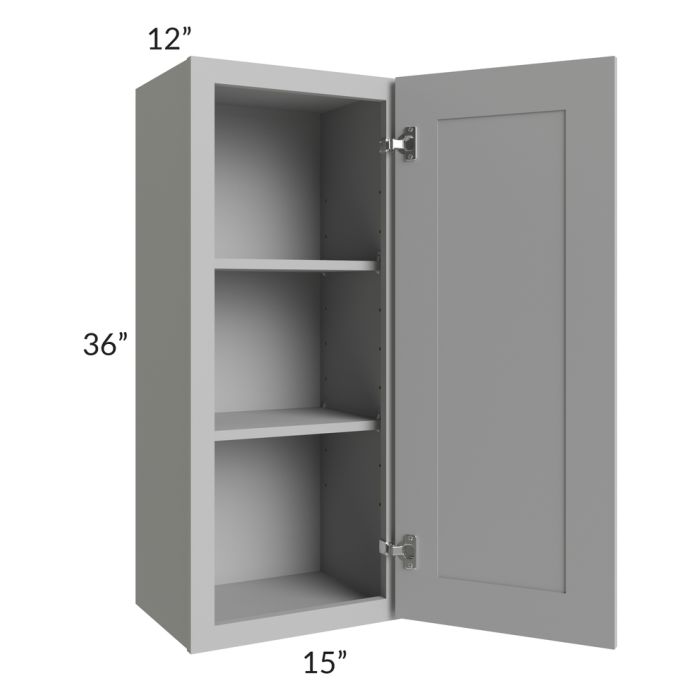 Dove Grey Shaker 15x36 Wall Cabinet