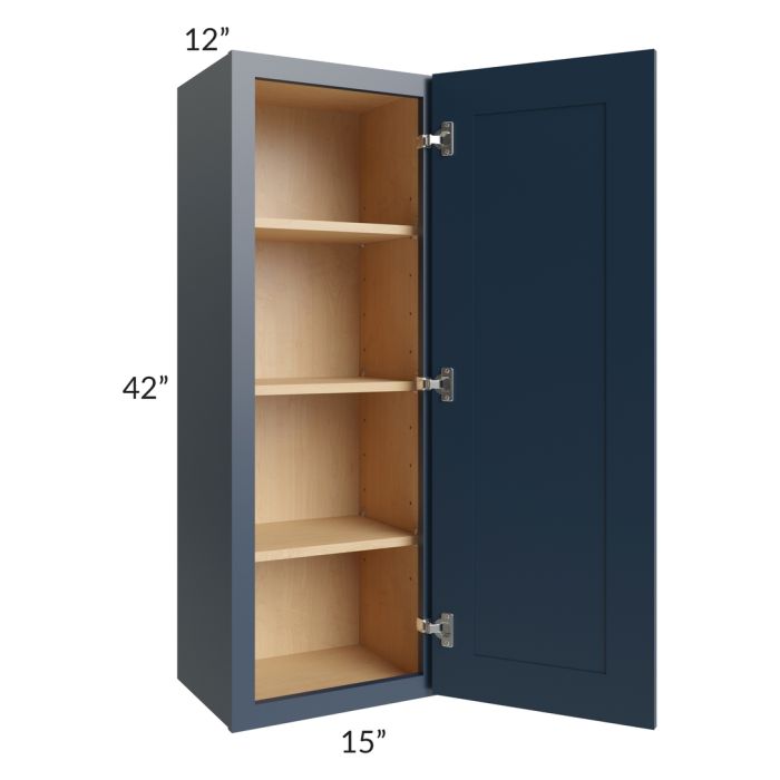 Midtown Blue Shaker 15x42 Wall Cabinet
