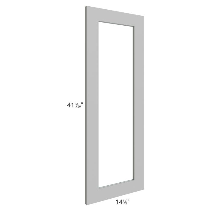 Dove Grey Shaker 15x42 Glass Door Only with Glass Included