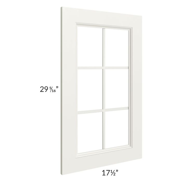 Providence Cream 18x30 Mullion Glass Door Only with Glass Included