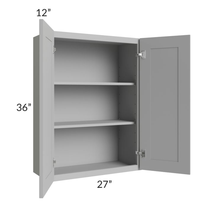 Dove Grey Shaker 27x36 Wall Cabinet