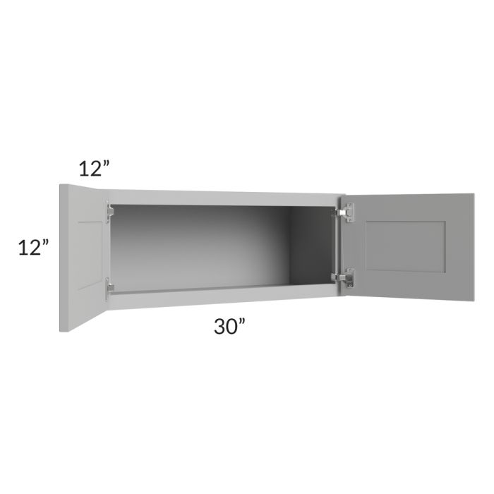 Dove Grey Shaker 30x12 Wall Cabinet
