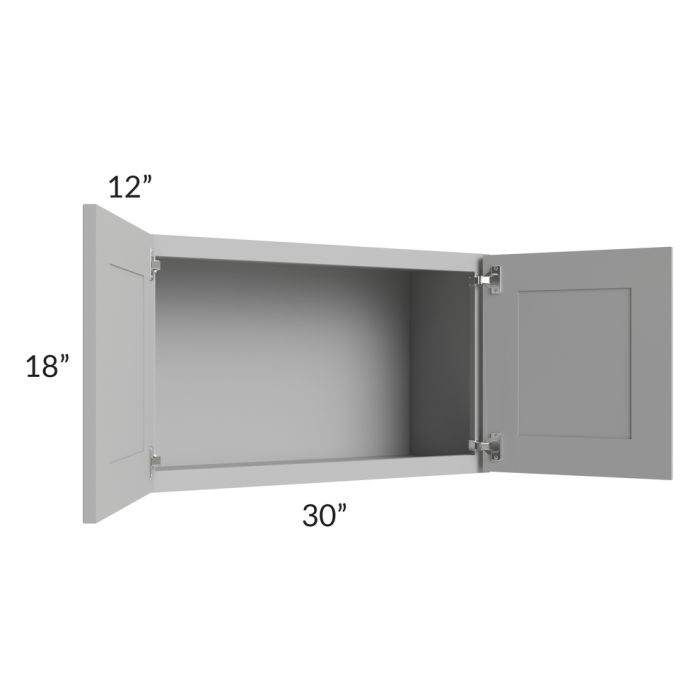 Dove Grey Shaker 30x18 Wall Cabinet