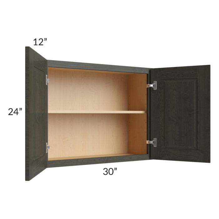Charlotte Dark Grey 30x24 Wall Cabinet