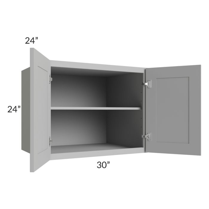 Dove Grey Shaker 30x24x24 Wall Cabinet