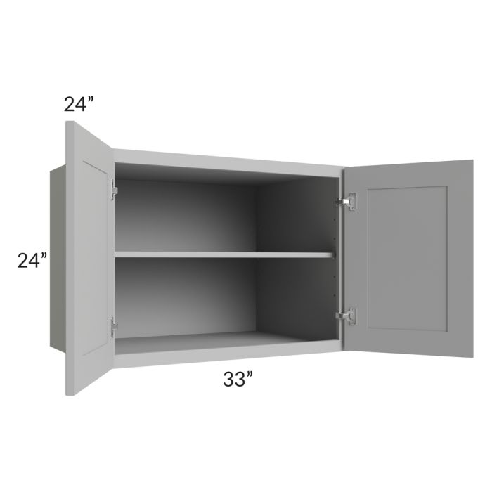 Dove Grey Shaker 33x24x24 Wall Cabinet