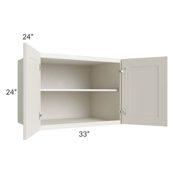 Providence Cream Glaze 33x12 Wall Cabinet