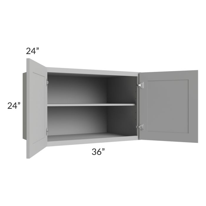 Dove Grey Shaker 36x24x24 Wall Cabinet