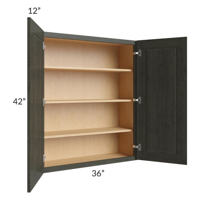 Charlotte Dark Grey 36x42 Wall Cabinet