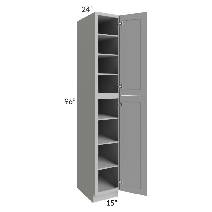 Dove Grey Shaker 15x96 Wall Pantry