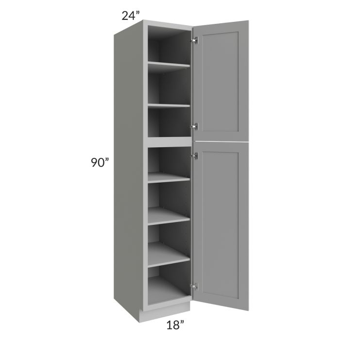 Dove Grey Shaker 18x90 Wall Pantry
