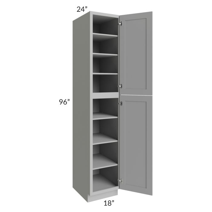 Dove Grey Shaker 18x96 Wall Pantry