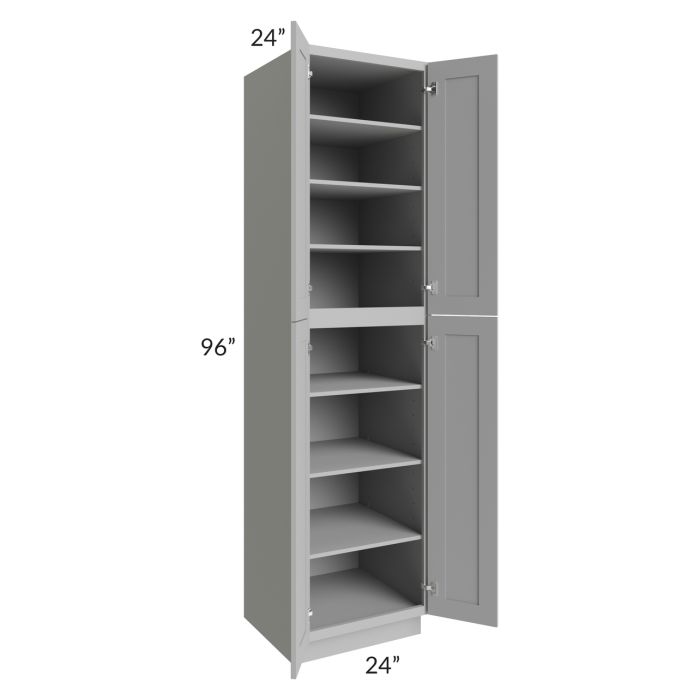 Dove Grey Shaker 24x96 Wall Pantry