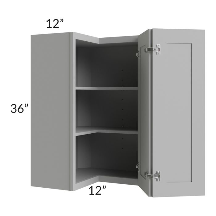 Dove Grey Shaker 24x36 Wall Corner Unit