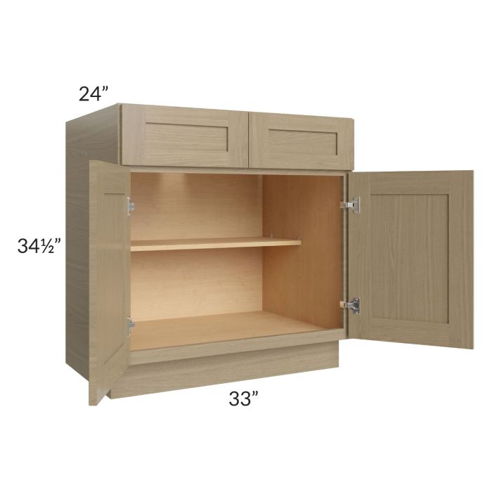 Royal Natural Shaker 33" Base Cabinet