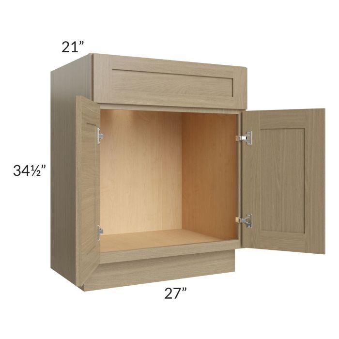 Royal Natural Shaker 27" Vanity Sink Base Cabinet
