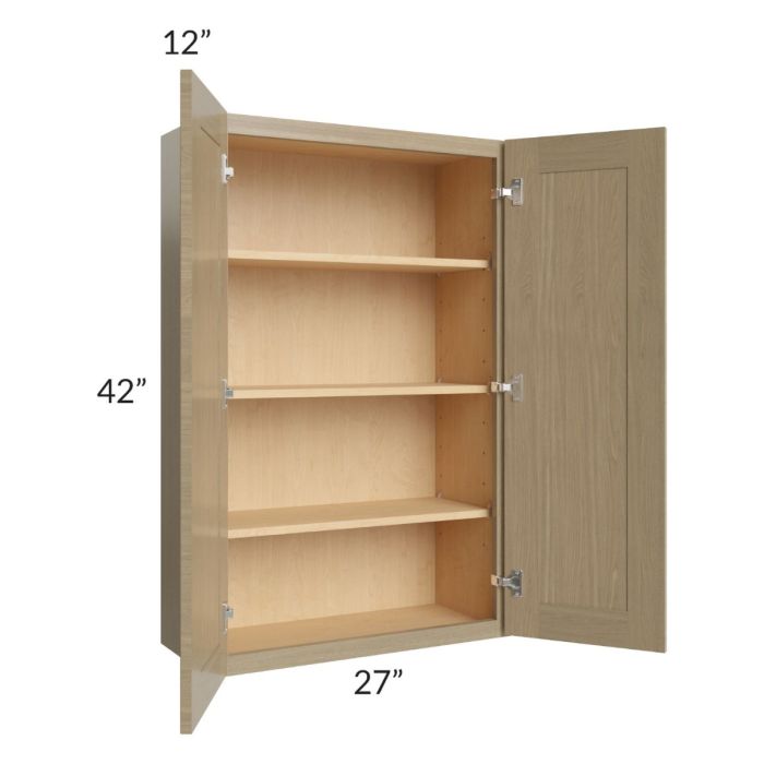 Royal Natural Shaker 27x42 Wall Cabinet