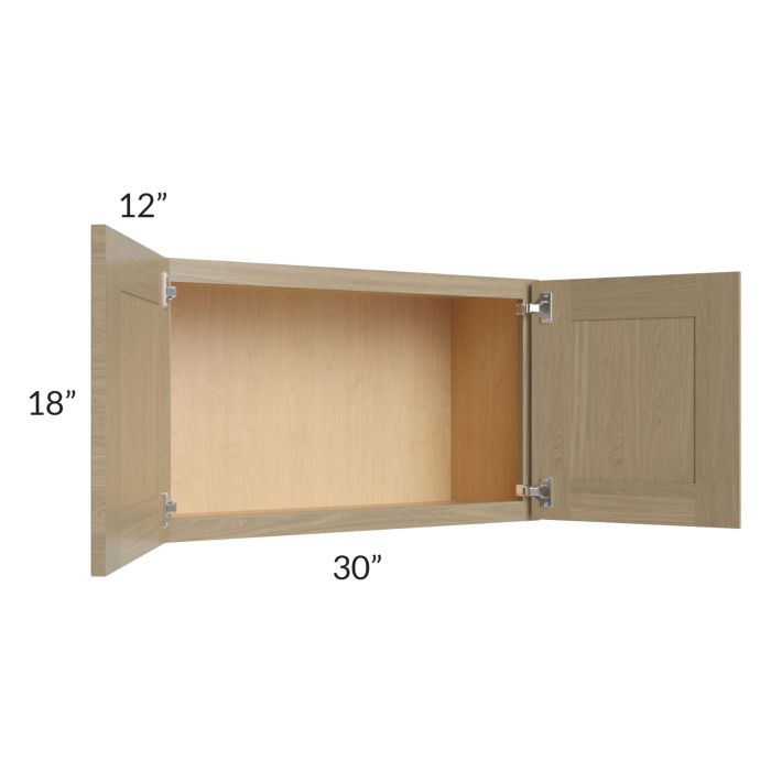 Royal Natural Shaker 30x18 Wall Cabinet