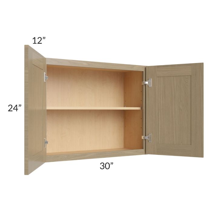 Royal Natural Shaker 30x24 Wall Cabinet