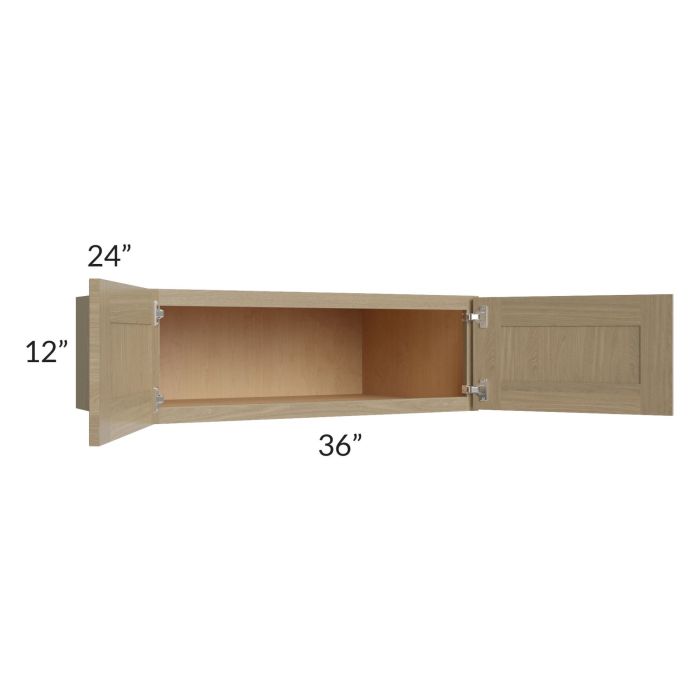 Royal Natural Shaker 36x12x24 Wall Cabinet