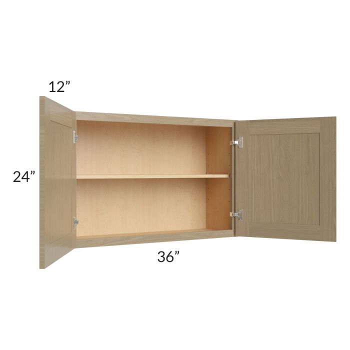 Royal Natural Shaker 36x24 Wall Cabinet