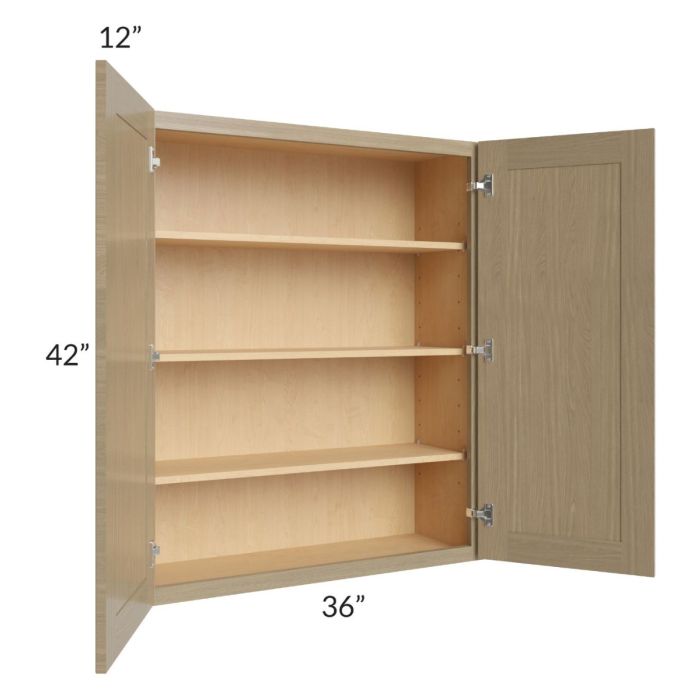 Royal Natural Shaker 36x42 Wall Cabinet