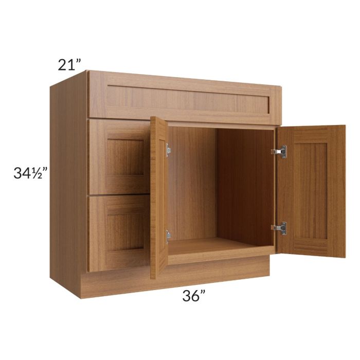 Artisan Walnut Shaker 36" Bathroom Vanity