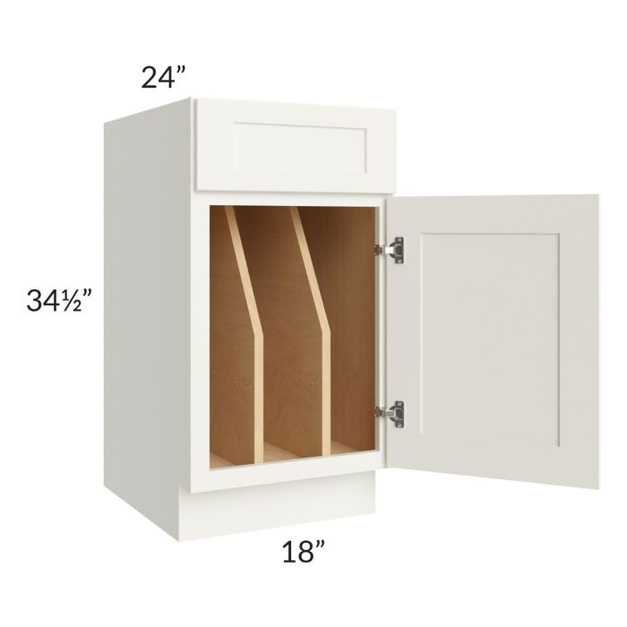 Linen Shaker 18" Tray Divider Base Cabinet