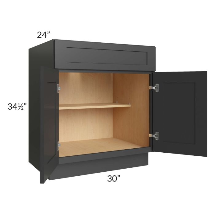 Madison Black Shaker 30" Base Cabinet