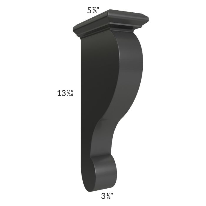 Madison Black Shaker Traditional Corbel