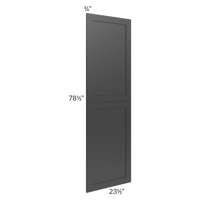 Madison Black Shaker 24x84 Tall Decorative Door Set