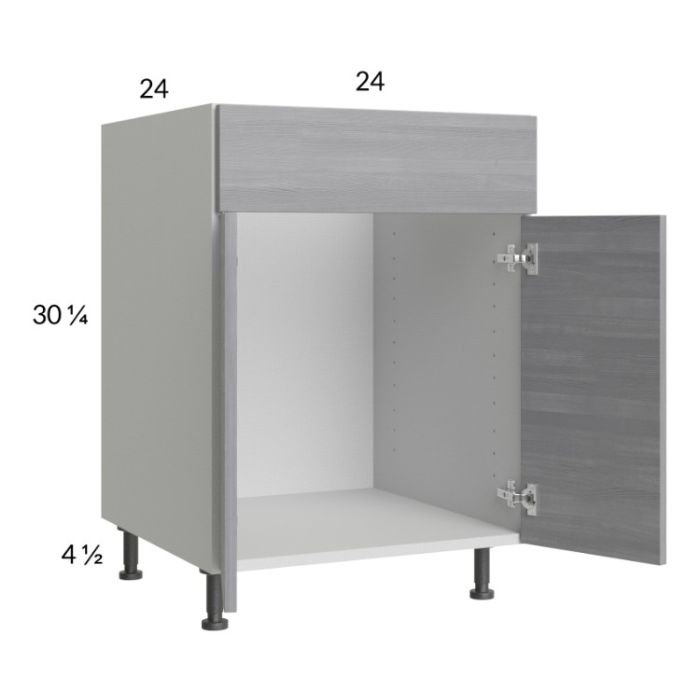 Euro Grey 24" Sink Base Cabinet