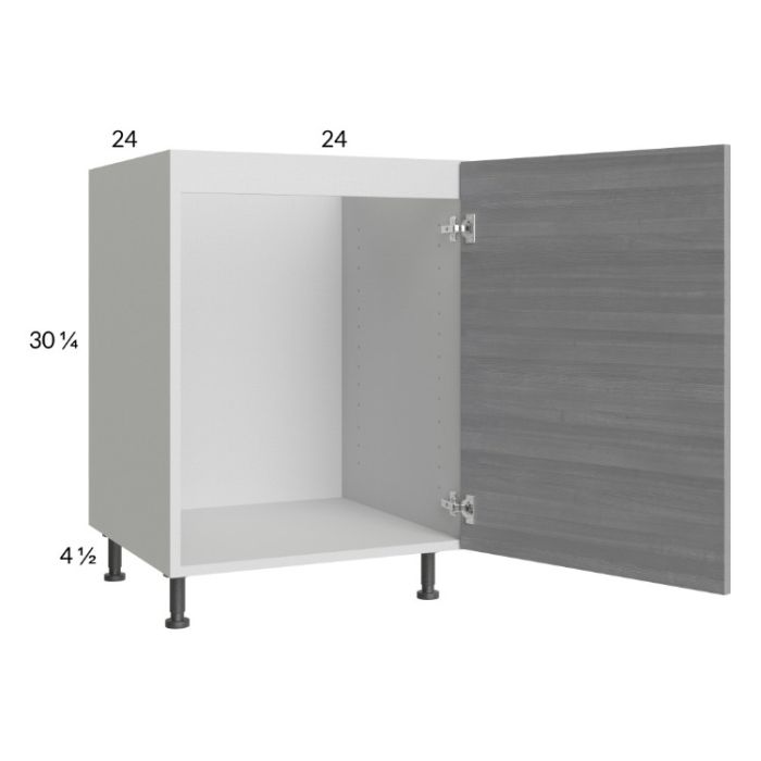 Euro Grey 24" Full Height Door Sink Base Cabinet with 1 Door