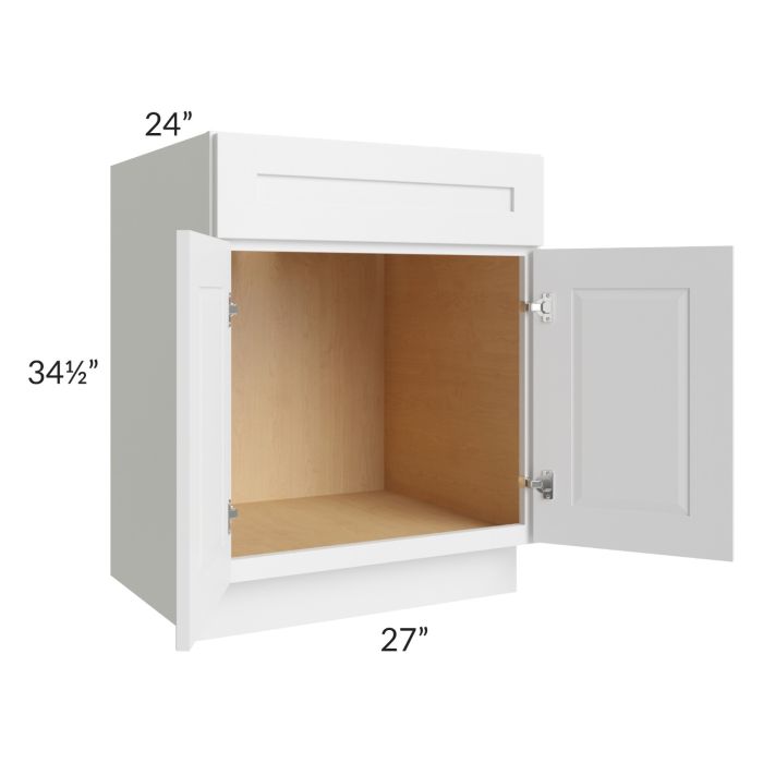 Southport White Shaker 27" Sink Base Cabinet