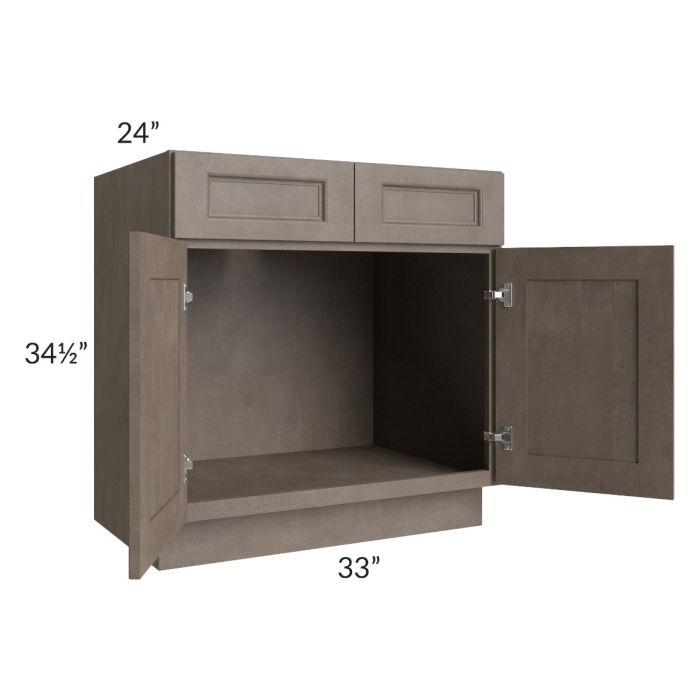 Providence Natural Grey 33" Sink Base Cabinet  