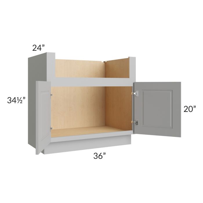 Charlotte Grey 36" Farm Sink Base Cabinet