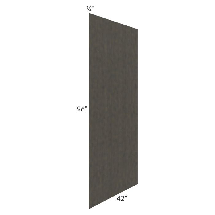 Charcoal Grey Shaker 42x96 Finished Veneer Panel 