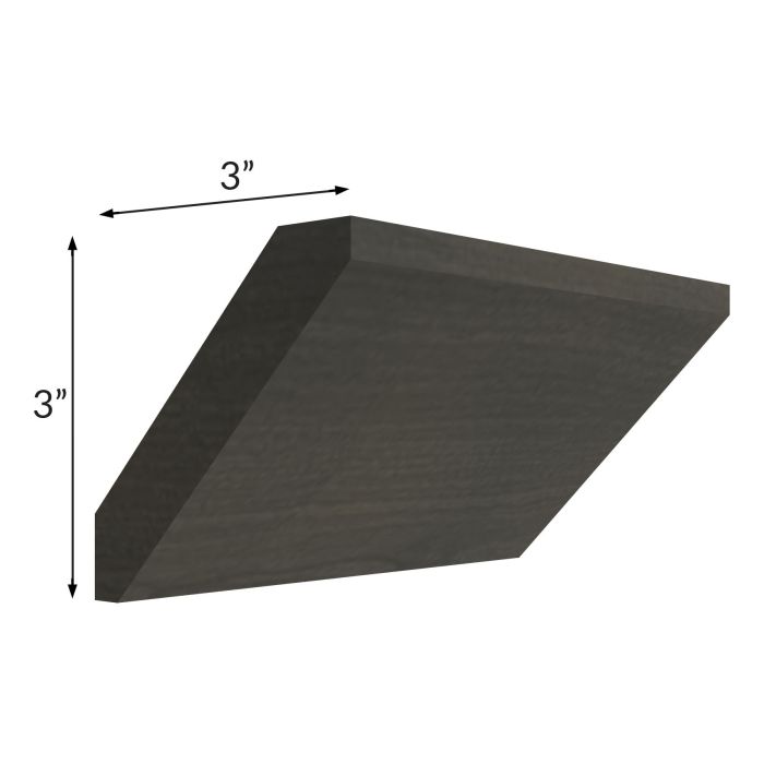 Charcoal Grey Shaker Large Angle Crown Molding