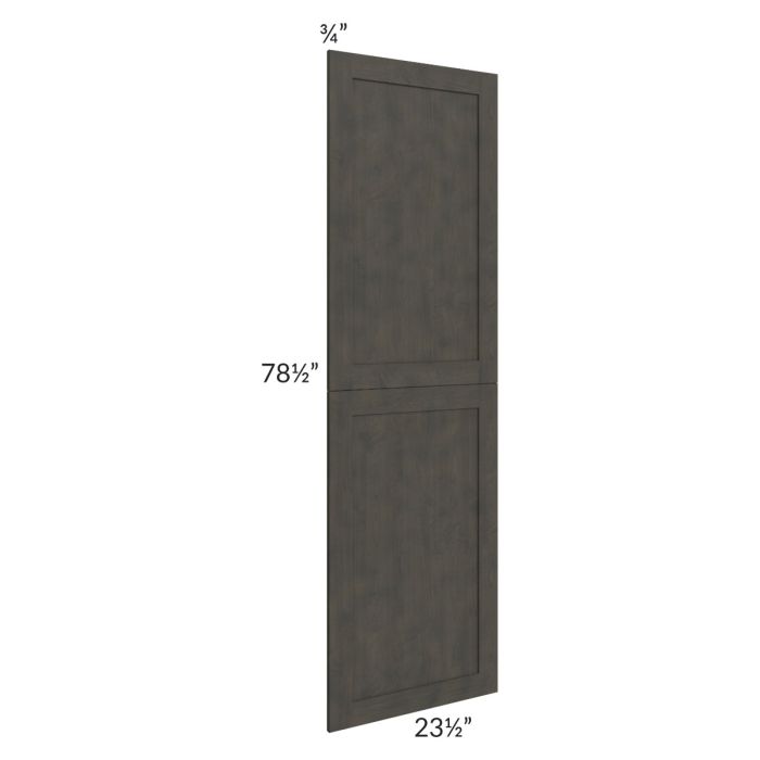 Charcoal Grey Shaker 24x84 Tall Decorative Door Set