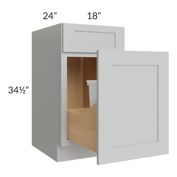 Stone Shaker 18" Base Cabinet with Double Trashcan Pullout