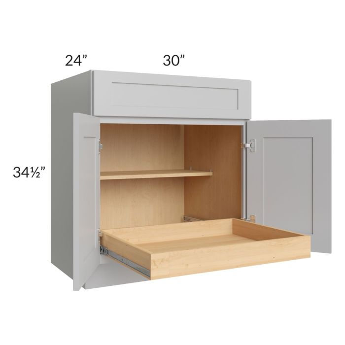 Stone Shaker 30" Base Cabinet with 1 Rollout Tray
