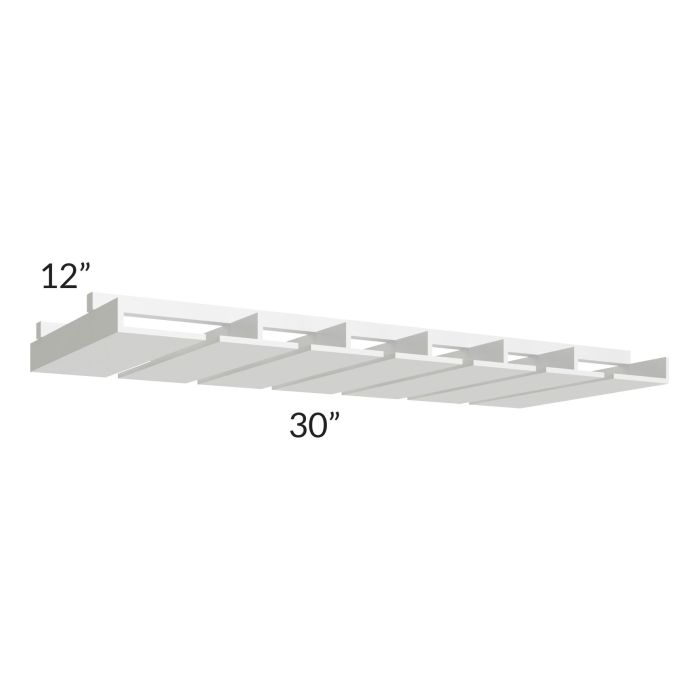 Stratton White Shaker 30" Stem Glass Holder